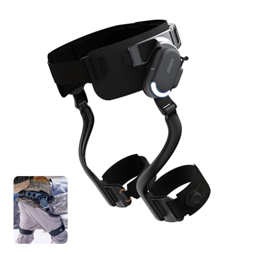 Image of DNSYS X1 Carbon Exoskeleton, AI-Powered Leg Assistance, 1.2HP Motor, 20km Base Range, 3s Battery Swap, for Hiking, Climbing, Running, Size L (Waistline 41.3-49.2in)