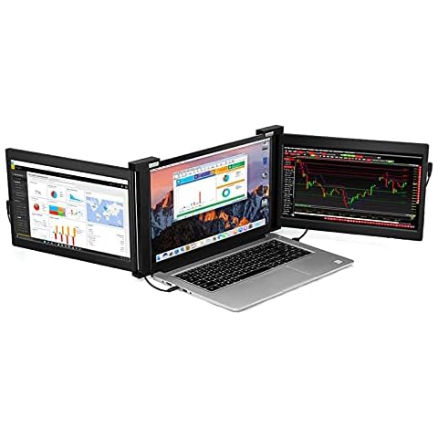 Portable Monitor USB-C Portable Monitor FHD HDR 1080P 13.3 Inch Computer Dual Display with Speaker Dual Type-C Mini HDMI External Monitor for Laptops PC Mobile Phones ps3/ps4 Xbox Switch Monitor Cover