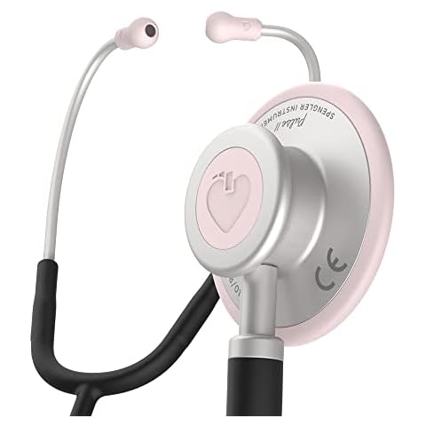 SPENGLER Pulse II, Stethoskop für allgemeine Auskultation, einfaches Bruststück, leicht, ausgezeichnete Akustik, vielseitig einsetzbar (Farben Hellrosé) Cover