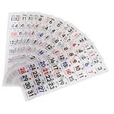 MOTHNUR 日使える和紙製日付ステッカー カレンダー装飾用耐色あせ小型数字シール オフィス 家 学校の手帳 ノート整理に