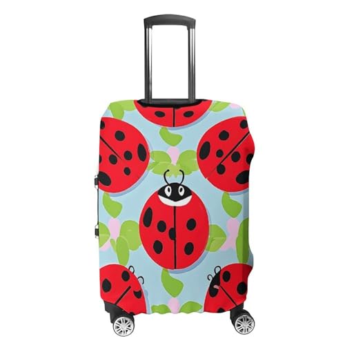 Carry on Luggage Cover Red Ladybug Pattern Suitcase Covers for Luggages Tsa Approved Travel Luggage Sleeve Protector Elastic Suitcase Protector Anti-Scratch Washable Fits 19-30 Inch Case -L4
