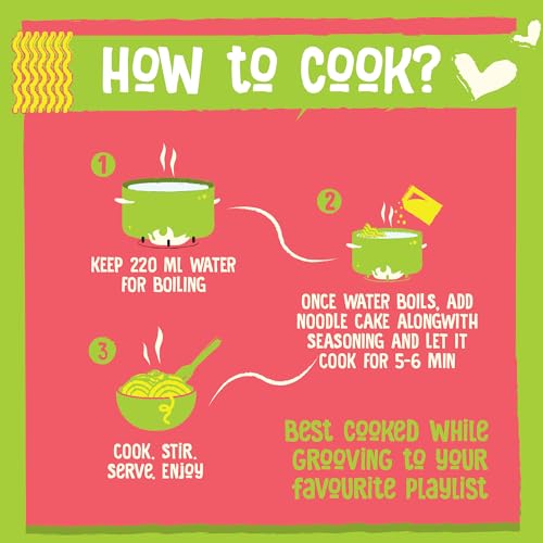 Image of WickedGud Nourishing Masala Instant Noodles, Pack of (69 gm x 6)| Healthy Noodles | Whole Wheat | Whole Wheat | No Maida | No Palm Oil | No Added MSG |Source of Protein | High Fibre | Cholesterol Free