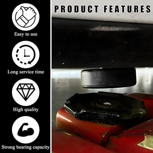 Image of Ohleats 4 PCS Lifting Jack Pads Compatible for Model 3 /Y /S /X, Upgraded Jack Stand Rubber Pads to Protect Battery and Chassis, Rubber Lift Jack Pucks with A Storage Case, Car Accessories