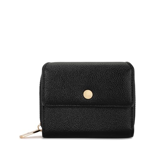 Image of Fastrack Women's Mini Organizer Wallet | Flap Closure, Tri-Fold Design, Zip Coin Pocket, Card & Cash Slots | Compact & Organized | 6 Months Warranty