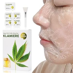 Klamiere Hemp Oil and Truffle Wash Off Lifting Mask for 8 Applications | Korean Facial Mask Skin Care for dry skin | Skin Tightening, Moisturizing, Hydrating, Pore Minimizing Mask for Women and Men