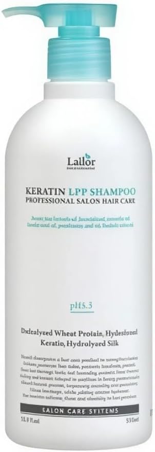 LA’DOR Keratin LPP Shampoo for Hair 530ml Shampoo pH Reduced Cleanses Gently Nourishes Moisturizes Damaged Dry Hair Restoring Vitality Protein Wheat Protein Silk