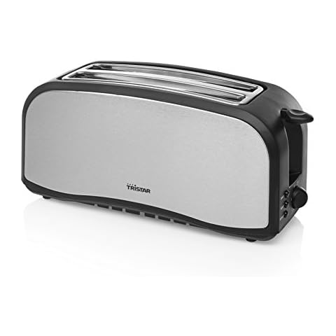 Tristar Edelstahl Toaster mit Brötchenaufsatz Cover
