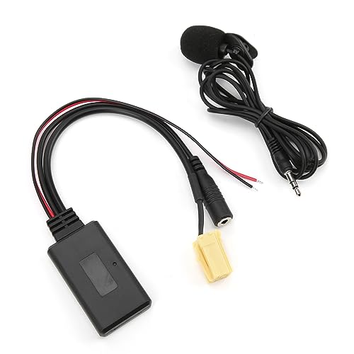 CHICIRIS Cavo Bluetooth AUX, Adattatore 5.0 AUX con Microfono Vivavoce Sostitutivo per 500 Grande Punto Qubo Fiorino