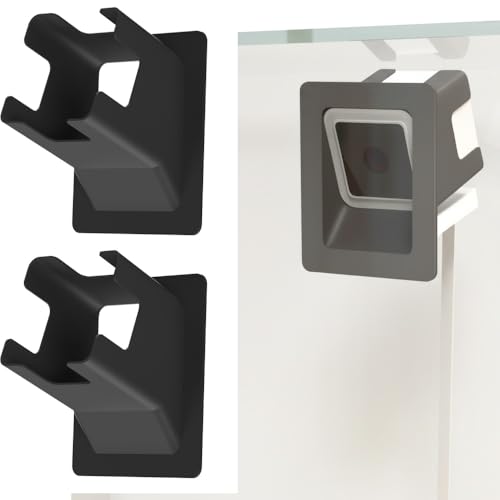 Teccle Angled Window Mount for Wyze Cam V4 OG V3 Tilts 20 Degrees in All Directions Through Window Use Cam v4 Cam OG (Black Pack of 2)