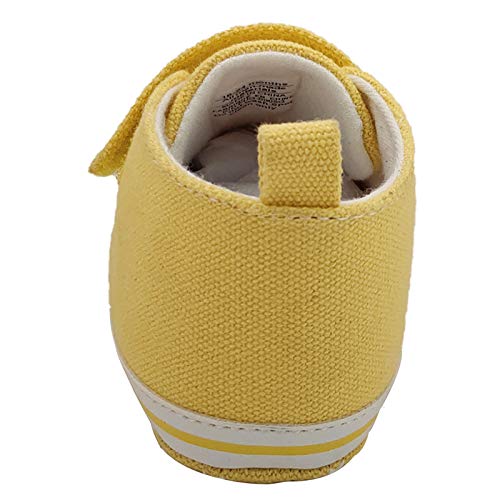Baby Girls Canvas Toddler Shoes Sneakers with AntiSlip Soft Sole First