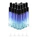 Ellbest 10cs 10ml Essential Oil Dropper Glass Bottle Gradient Color Dropper Glass Bottles with Eye Dropper, Reusable Bottle, perfect for Travel, Carrying Outside (Blue Gradient)