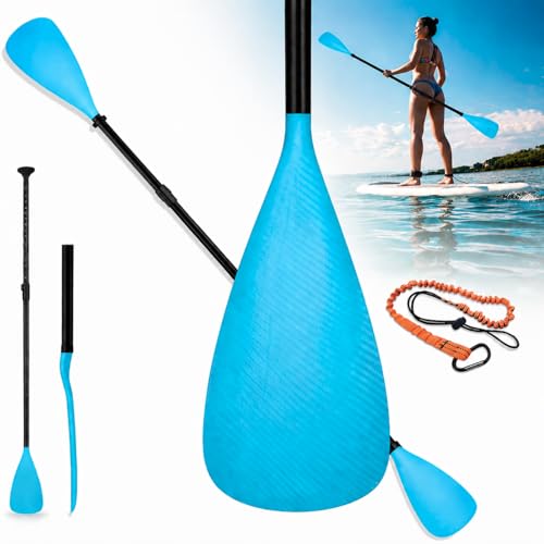 Thorkok 2-in-1 SUP Paddle & Kayak Paddle Adjustable &ndash; 4-Piece Detachable Paddle Board Paddle...