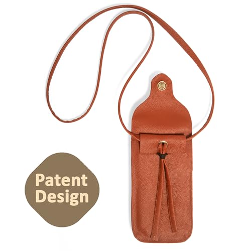 Image of SACCI MUCCI Cellosucci Phone Bag | Vegan Leather Mobile Crossbody Bag for Women | Adjustable Strap Compact Premium Design