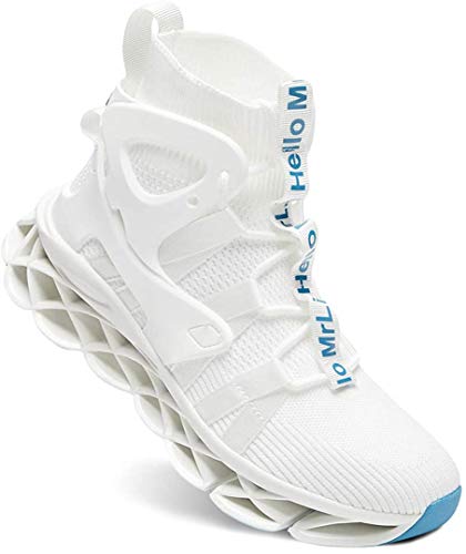 Image of Hello MrLin Men's Running Shoes Non Slip Athletic Tennis Walking Blade Type Sneakers Hip Hop