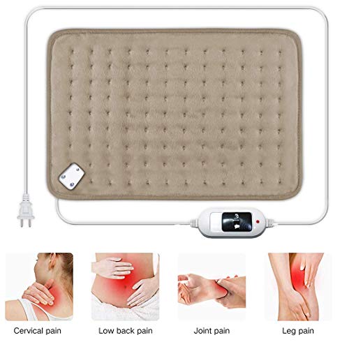 Image of Dr Care Velvet Heat Therapy Orthopaedic Pain Reliever Electric Heating Pad for Joints, Muscle, Back, Leg, Shoulder, Knee, Neck (with Auto Temperature Controller)