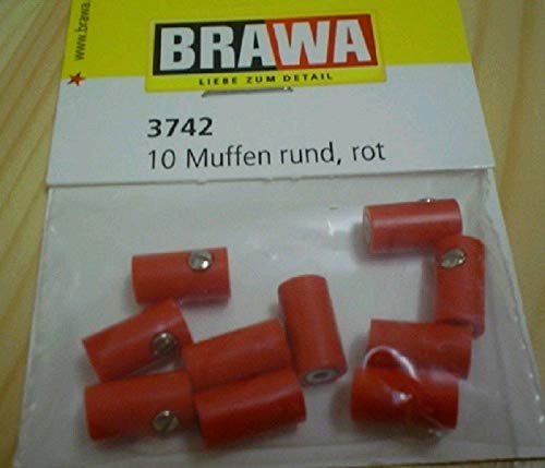 Preisvergleich Produktbild BRAWA 3742 Muffen 10 Stück rot
