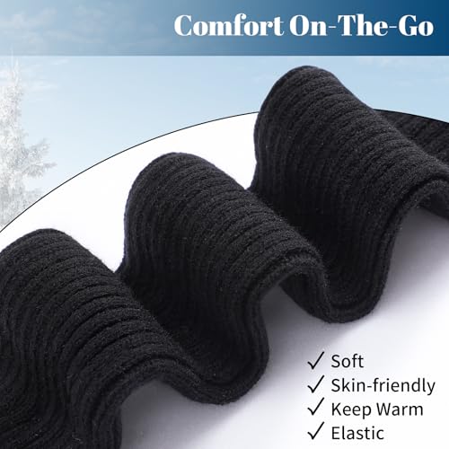 image for Passionbility 2 Pairs Leg Warmers for Women - Leg Warmers 80s Ribbed K