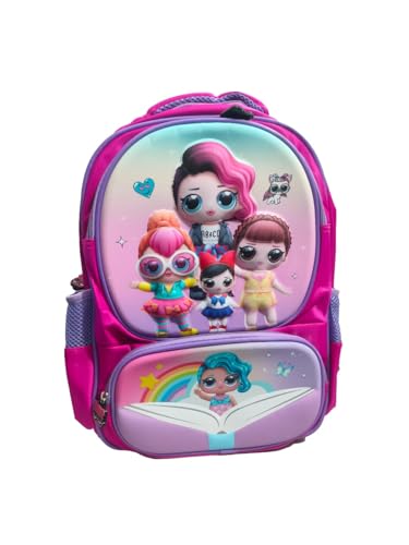 Image of Prancing Unicorn Children's Schoolbags Primary School Girls Boys Students Cartoon Unicorn Backpack Double Shoulder Bag For Girls Kids 6-7-8-9-10-12 Years Old Water-Resistant
