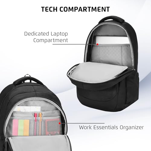 Image of Safari Saga 37L Laptop Backpack, 3 Compartments, Organizer, Bottle Holder, Front Pocket, Office Bag, School Bag for Boys and Girls, College Bag, Travel Bag for Men and Women