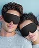 ZEXIJOW Masque de sommeil ergonomique 3D,Livré avec bouchons d'oreilles,Confort optimal pour hommes et femmes,100% occultant,Assure une bonne nuit de sommeil (Noir) #5
