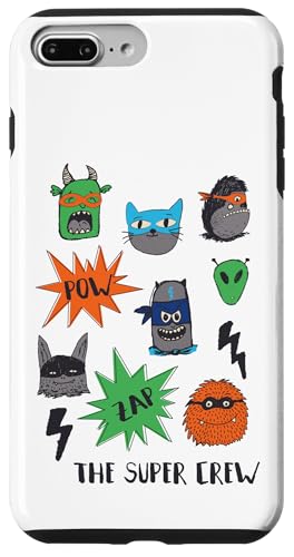 スーパーヒーロー モンスター クルー アニマル コミック マスク おもちゃ パーティー キッズ スマホケース iPhone 7 Plus/8 Plus 用
