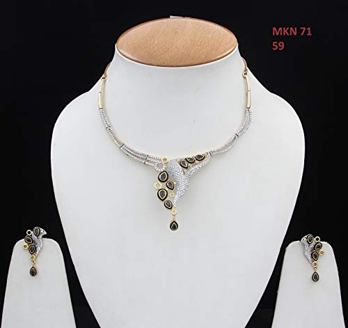 Mixed Black Onyx 55Carat accesorio unisex de piedras negras y metales combinados 2
