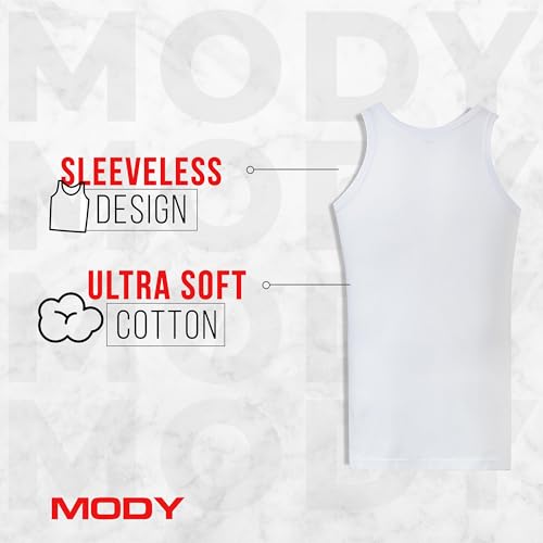 Mody Tank Tops Men Undershirts, Cotton Mens Tank Top, Breathable Men Undershirts, Ultra Soft Men's Tank Tops Pack 23