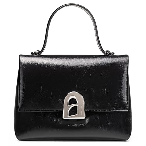 Image of LA FESTIN Small Top Handle Bags for Women Genuine Leather Shoulder Handbag