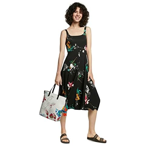 Desigual Vest_Nueva York Vestido Casual, Negro, XS para Mujer Cover