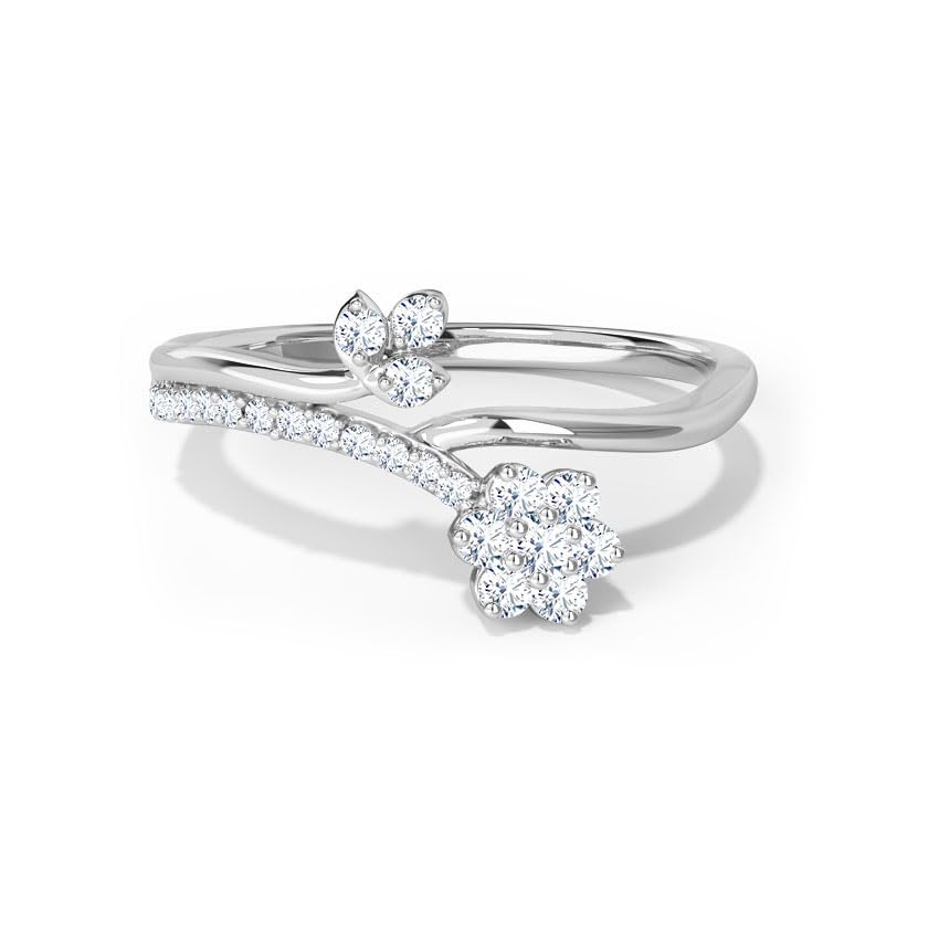 MUSHANITE Aryana Sparkle Gold Plated 925 Sterling Silver Ring with .16 Ct Moissanite Diamond - Pure Silver, IGL&I Certified (5) (B0DDTJP22K) Amazon Price History, Amazon Price Tracker