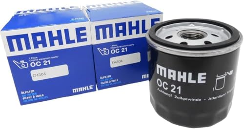 【2個セット】 マーレ オイルフィルター オイルエレメント MINI ローバー ミニ (E-XN12 E-XN12A E-XL12T E-99X) ※マニュアル(MT)車用 ※型式と車台番号の適合確認要 MAHLE OC21×2個 純正フィルターメーカー製