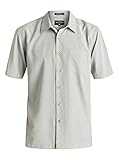 Quiksilver Waterman Men's Cane Island Button Down Shirt, Beetle Water Defined Qmt0, Large