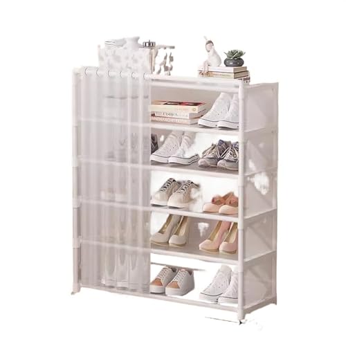 LICONG-2020 Thin Shoe Organizer, Simple Shoe Rack Entrance Door for Home Rental Indoor Home Dustproof Shoe Storage, Decorative Shoe Rack for Door Entrance