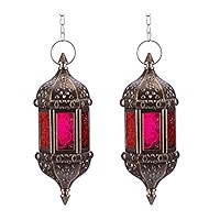 Amazon.com: 2 Pcs Hanging Hexagon Decorative Moroccan Candle