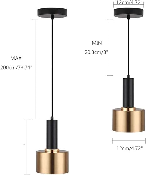 ASDNN Moderne Mini Hanglamp Met 7W LED Lamp, Metalen Hanglamp Armatuur Verstelbare Hanglamp voor Slaapkamer Woonkamer Keuken Eiland Eetkamer Cafe Bar photo 3