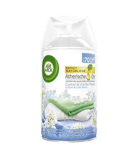 Air Wick Freshmatic Max Automatisches Duftspray NachfĂĽller, Cotton & weiĂźer Flieder, Duo-Pack (2x250ml)