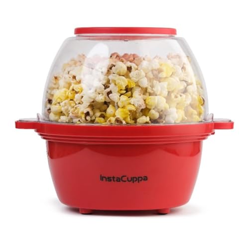 InstaCuppa Electric Popcorn Maker | Automatic One-Button Non-Stic...