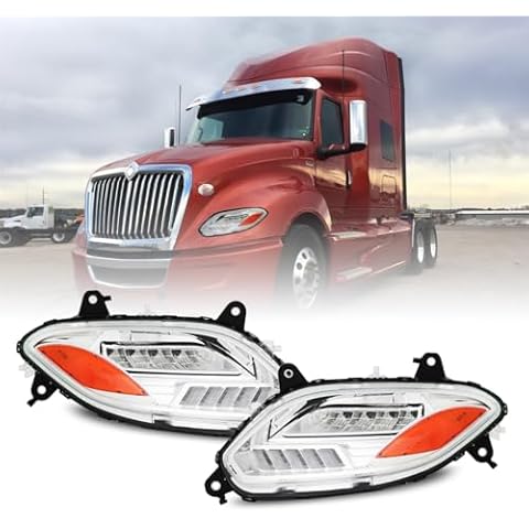 Gastokyle Headlights Fits LT625 2018-2023, Reflector Headlamps,Pair Set, Chrome Housing Cover
