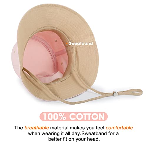 Image of HH HOFNEN Bucket Hats for Women Mens Summer Beach Sun Hat with Strings Fisherman Hats Packable Beach Hat for Travel