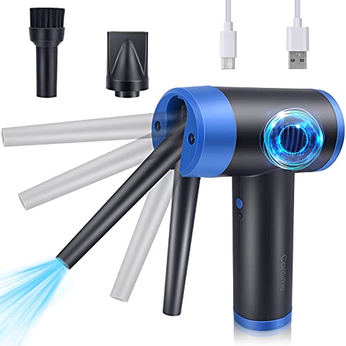 Electric Air Duster,Compressed Air Duster for Computer, Cordless,Rechargeable 7500mAh Battery Operated Air Duster,Powerful 35000RPM Keyboard Cleaner,Compressed Air Blower Replaces Compressed Air Cans