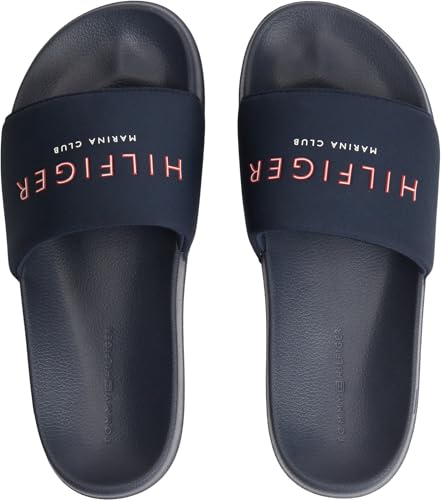 Tommy Hilfiger Herren Badeschuhe Neoprene mit Logo, Blau (Desert Sky), 41 – Ansicht 5