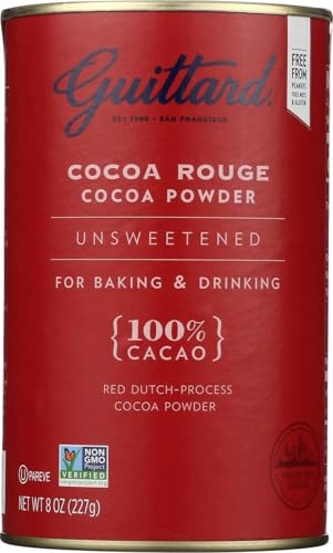 E Guittard Cocoa Powder, Unsweetened Rouge Red Dutch Process Coco...