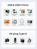 UGREEN UK to European Plug Adapter PD 30W Travel Adapter with USB C GaN Fast 4-in-1 Travel Plugs UK to EU for Germany France Spain Iceland Greece Poland Portugal Austria Netherlands Turkey - Image 9