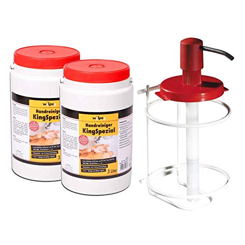 WILPEG Handreiniger KingSpezial - 6 Liter inkl. Spendersystem, Handwaschpaste, Reinigungspaste Cover