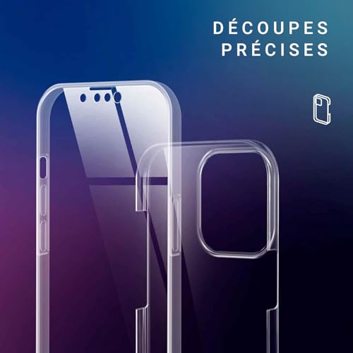 Coque transparente iPhone 13 avec protecteur d'écran pour le quotidien - 5