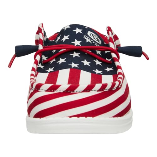Image of HEYDUDE Wally Patriotic, Mens Shoes, Slip-on Loafers, Comfortable & Light-Weight