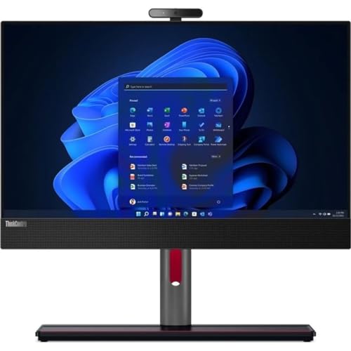 Image of Lenovo ThinkCentre M90a Gen 3 23.8 inch Full HD All-in-One Desktop Computer, Intel Core i5-12500 3.0GHz, 8GB RAM, 256GB SSD, Windows 11 Pro, Black