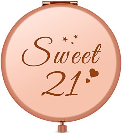 18 Years Old Gifts 18th Birthday Gifts for Girls Sweet 18th Gift for Daughter Sister Niece Best Friends Coming of Age Gift for Girls Compact Pocket Makeup Mirror for 18th Birthday Gift for Girls Adult