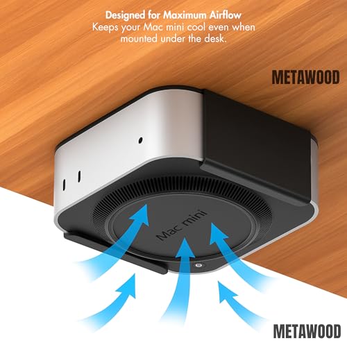 Image of Mac mini Stand (Mount to a Wall, Monitor, or Desk) | Heat Dissipation Design