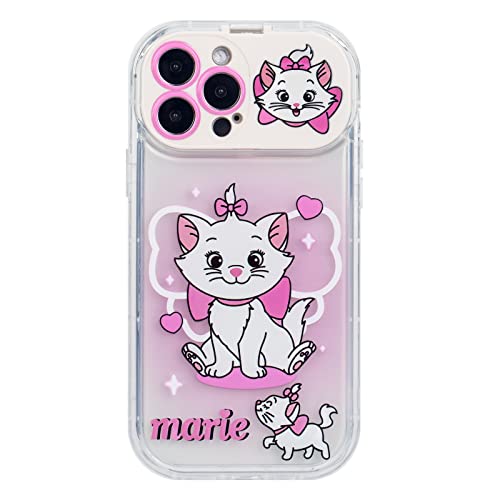 Ifilove For Iphone 11 Cute Case, Girls Kids Women Cute Cartoon Marie Cat Camera Stand Mirror With Charm Pendant Soft Protective Case Cover For Iphone 11 (Marie Cat 1) #TOP1